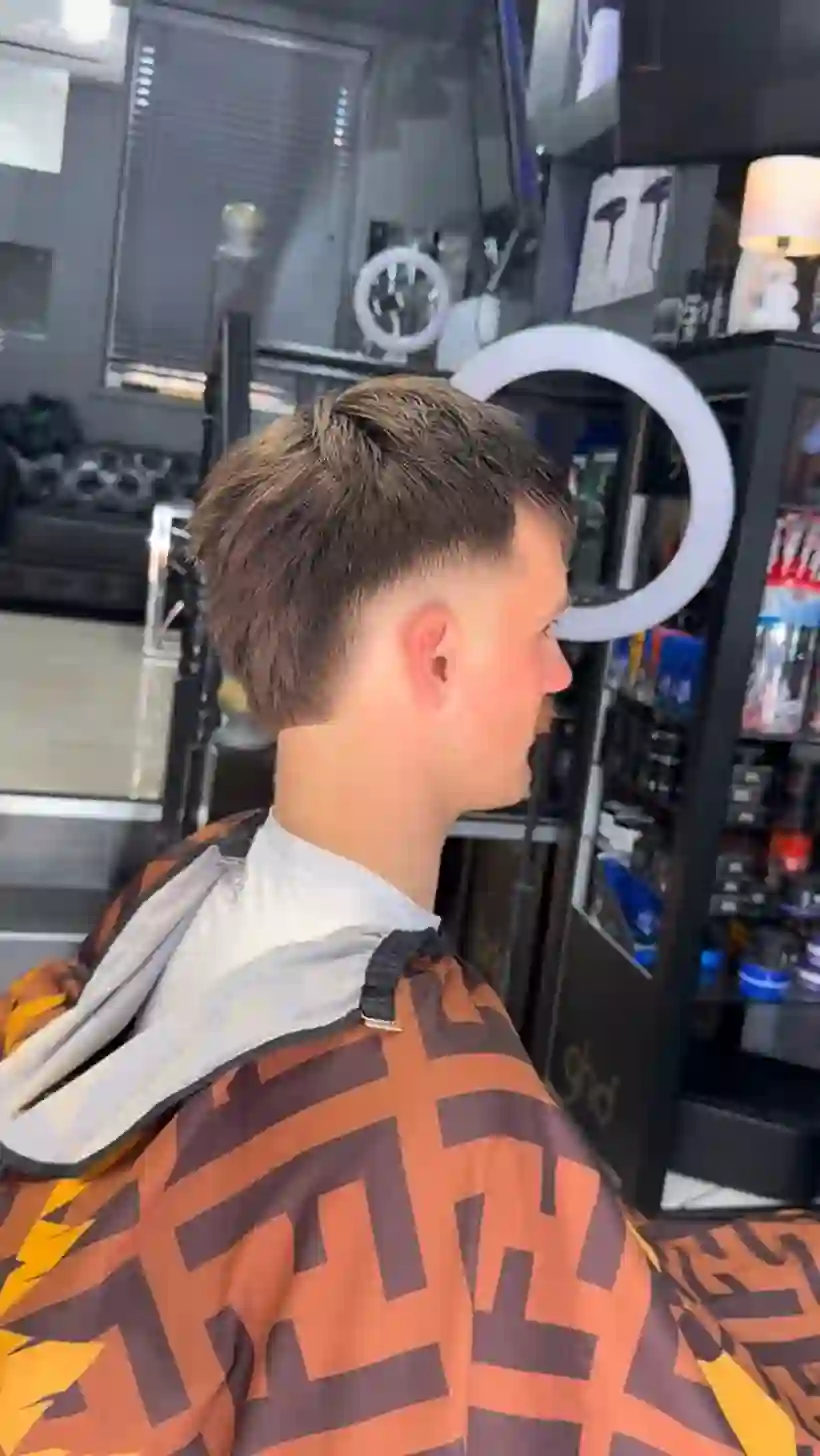 Textured crop and fade at Ace Cuts